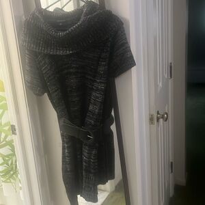 A black dress, size large, never worn ,